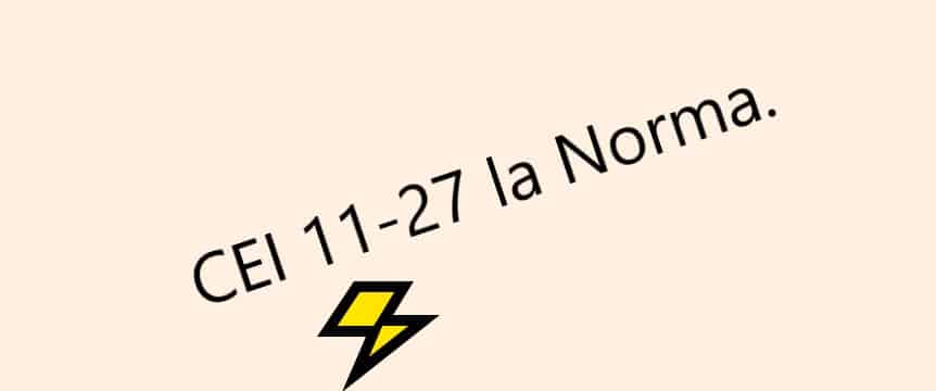 Cei 11-27 norma